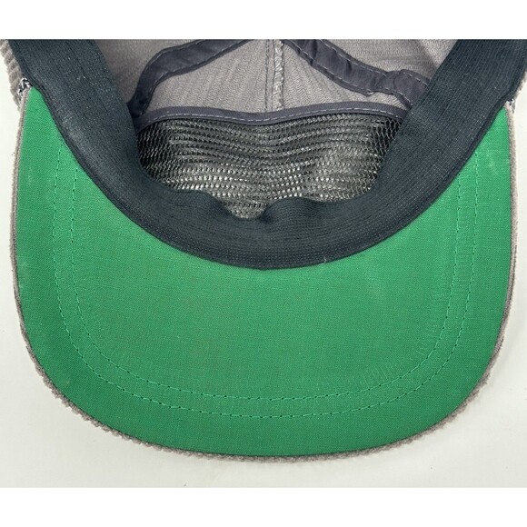 Bigg Golf Corduroy Strapback Rope Hat Grey Imperial Leather Strap Adjustable - Picture 7 of 8